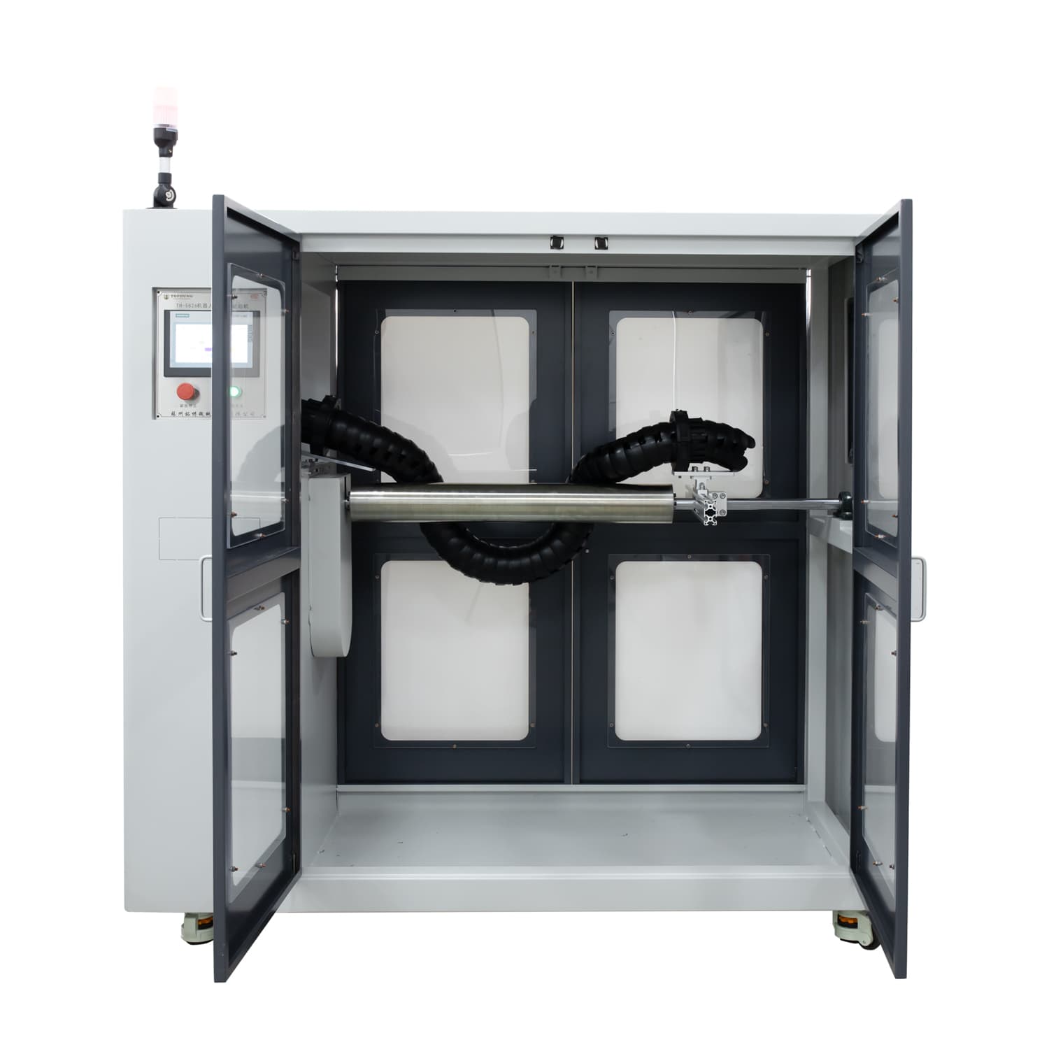 Robot pipeline package testing machine